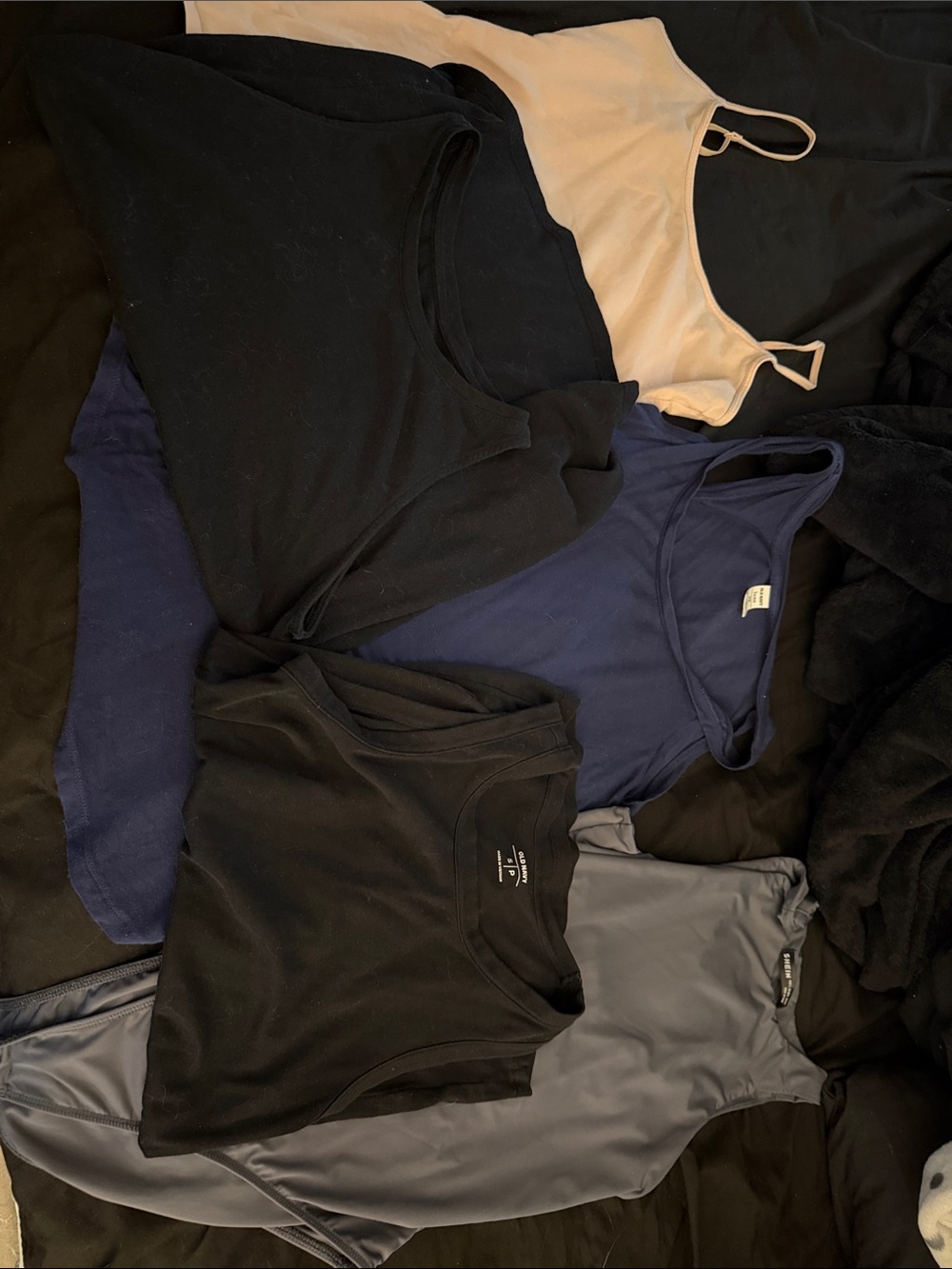 Mixed Tank Top Bundle - Black, Navy, peach, Gray